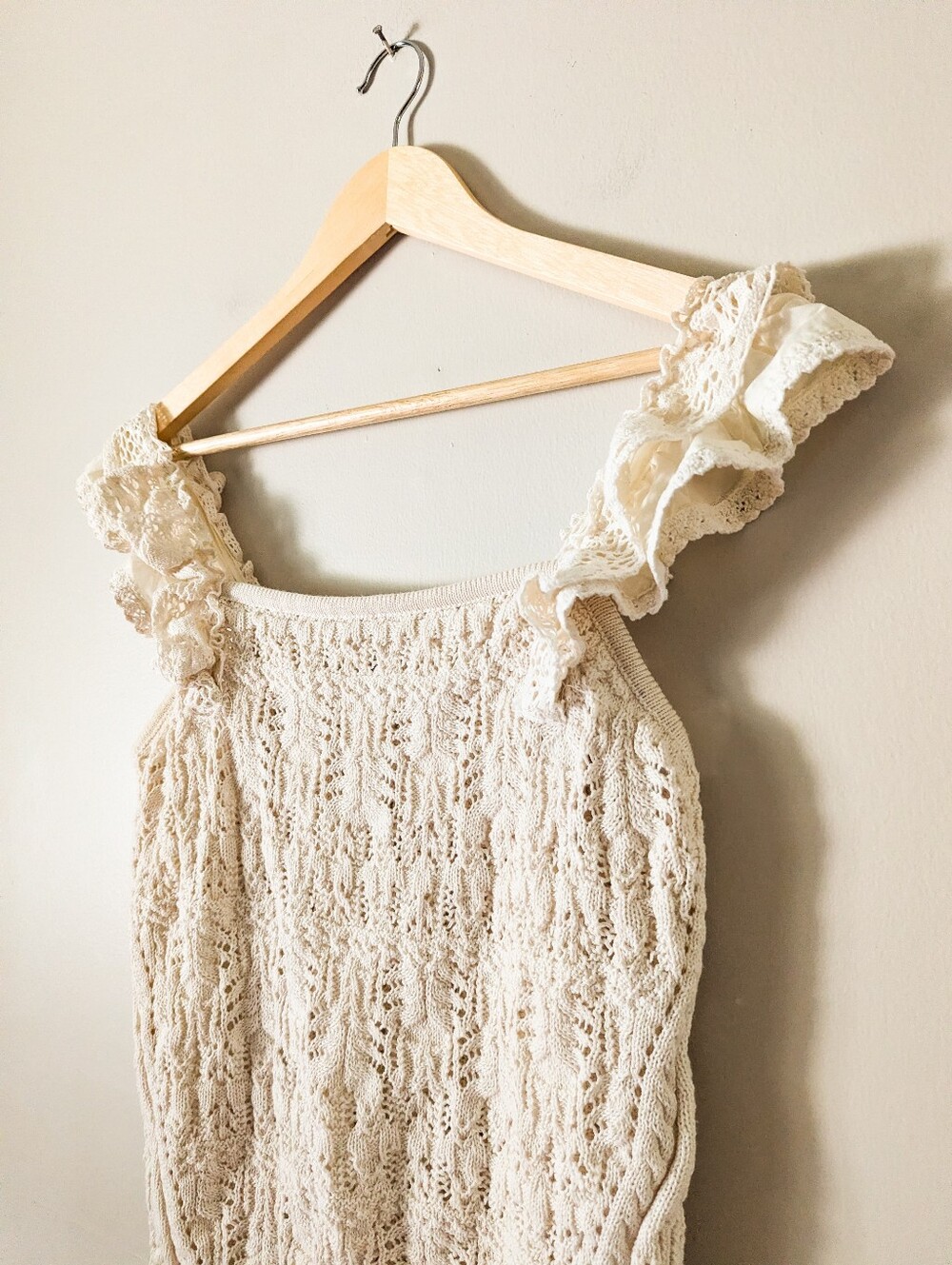 Dex Free People Crochet Ruffle Tank